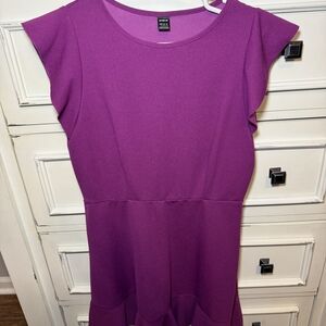Elegant Purple Women's Dress